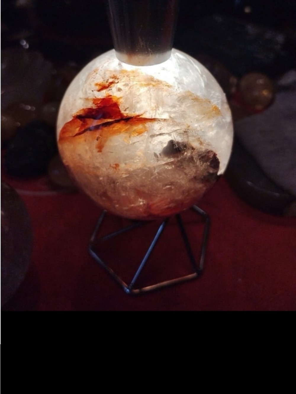 Hematoid Quartz Sphere HQ